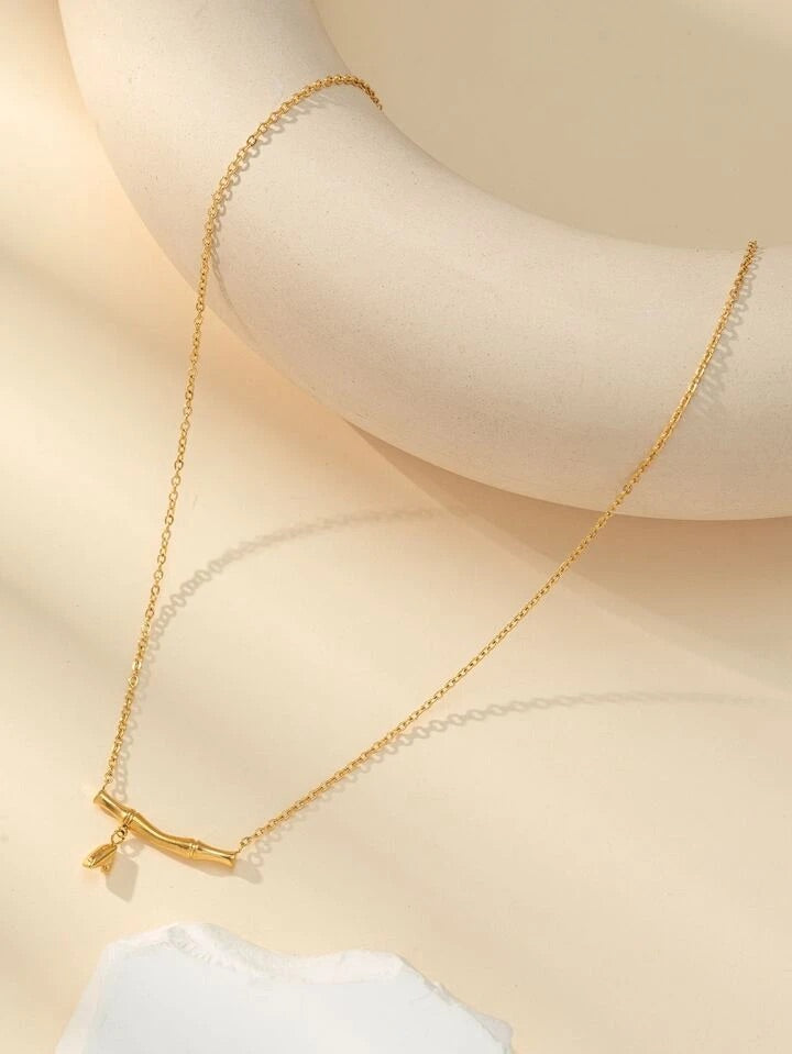 Bamboo Stainless Steel Necklace