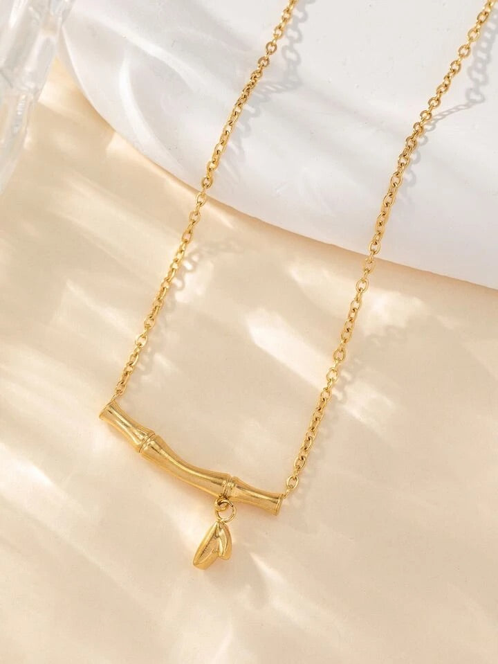 Bamboo Stainless Steel Necklace