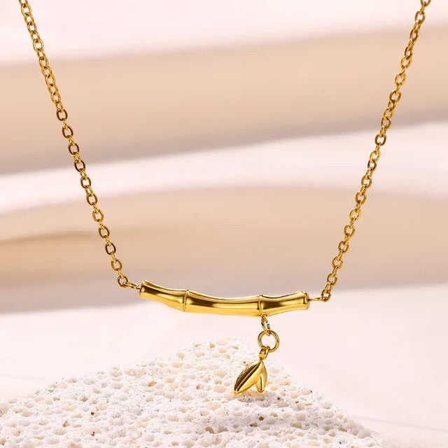 Bamboo Stainless Steel Necklace