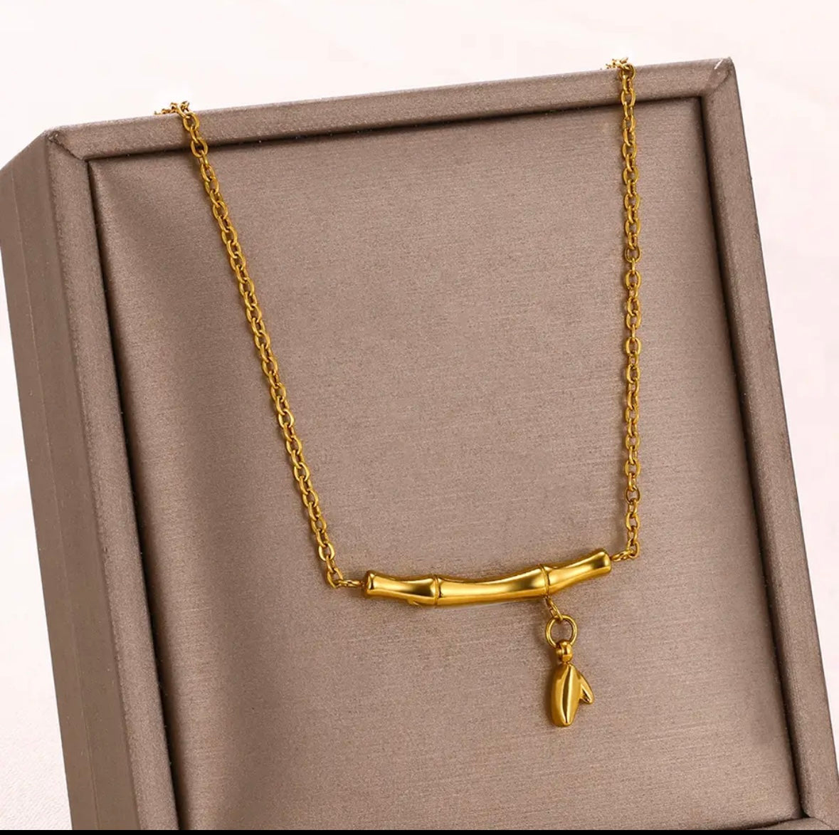 Bamboo Stainless Steel Necklace