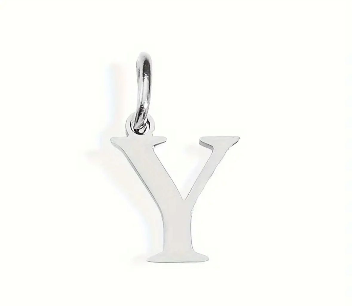 Personalized Initial Necklace - Elegant Letter Pendant in Silver