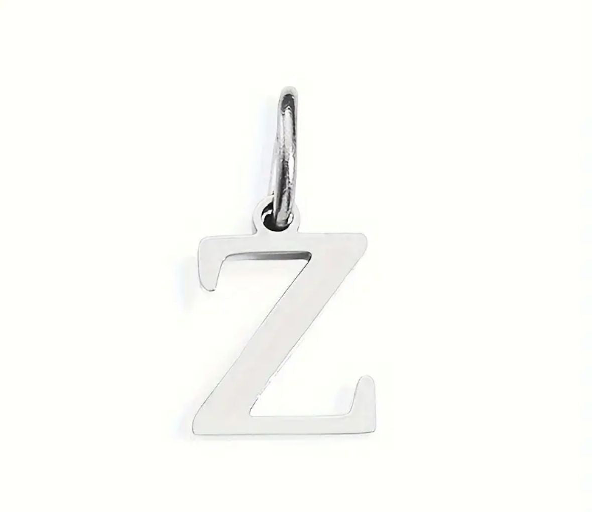 Personalized Initial Necklace - Elegant Letter Pendant in Silver