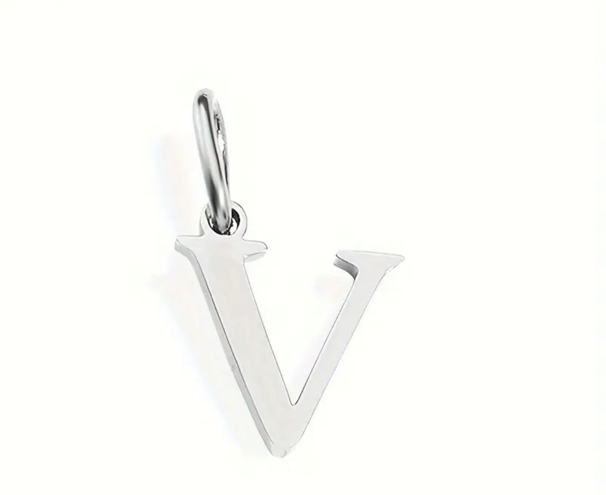 Personalized Initial Necklace - Elegant Letter Pendant in Silver