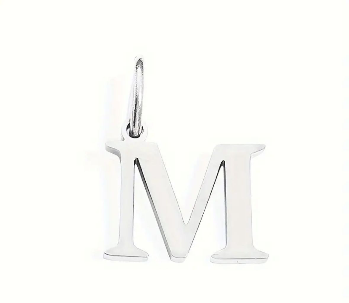 Personalized Initial Necklace - Elegant Letter Pendant in Silver