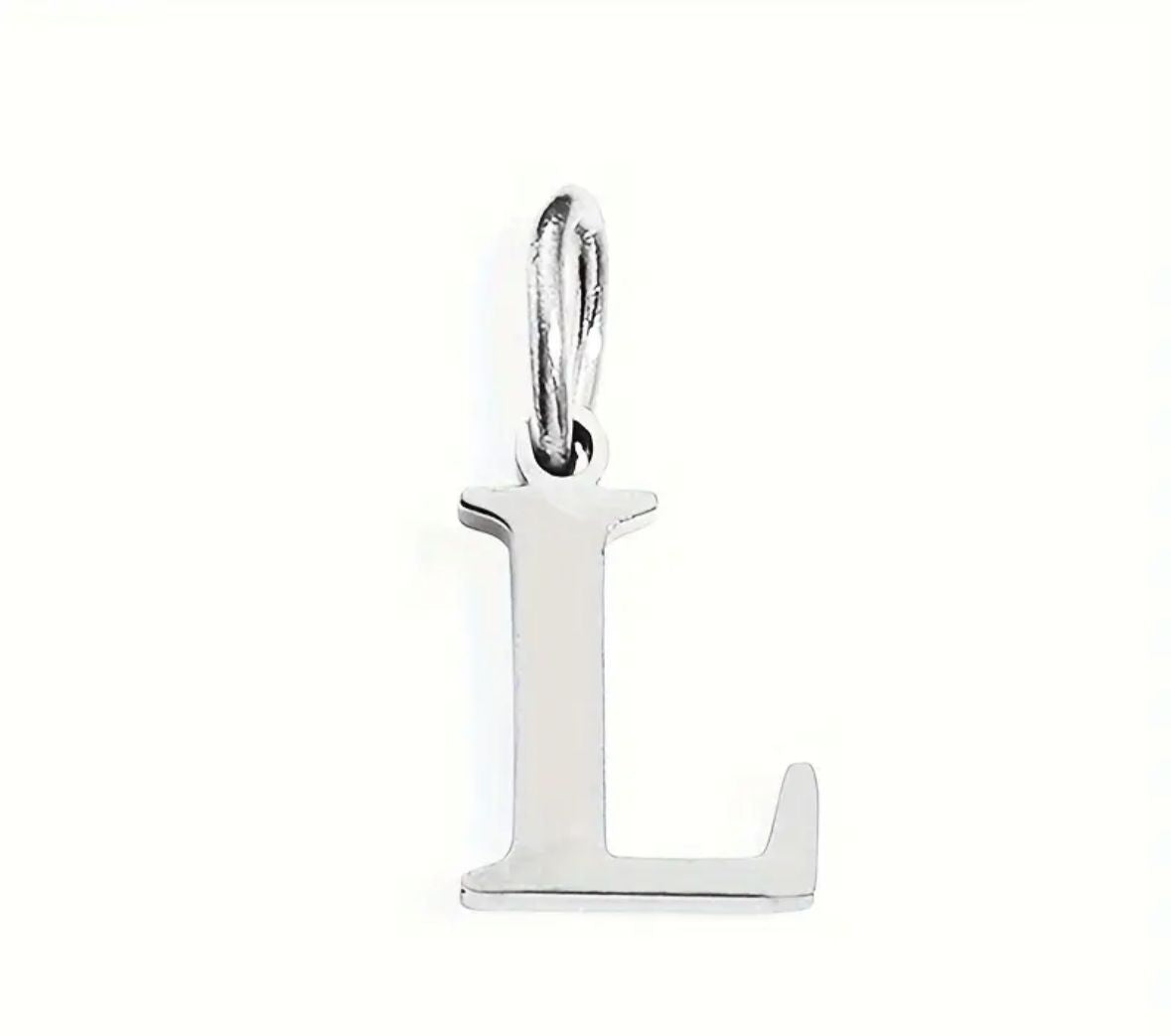 Personalized Initial Necklace - Elegant Letter Pendant in Silver