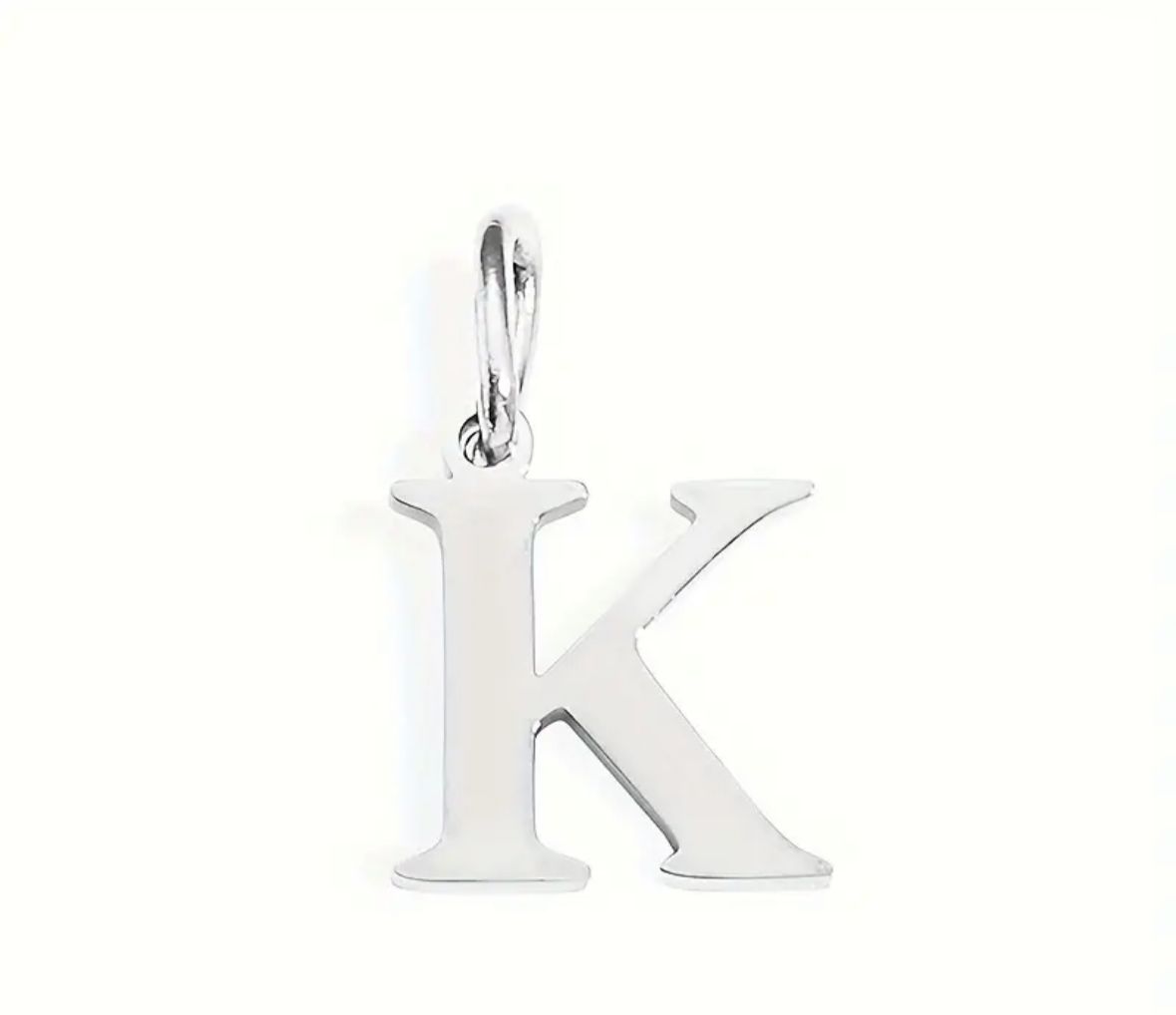 Personalized Initial Necklace - Elegant Letter Pendant in Silver