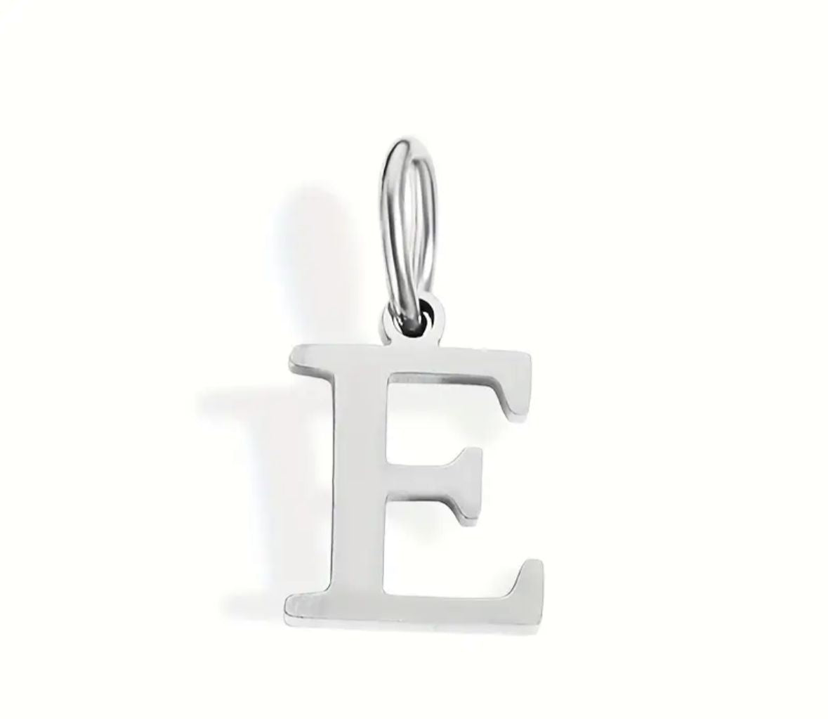 Personalized Initial Necklace - Elegant Letter Pendant in Silver