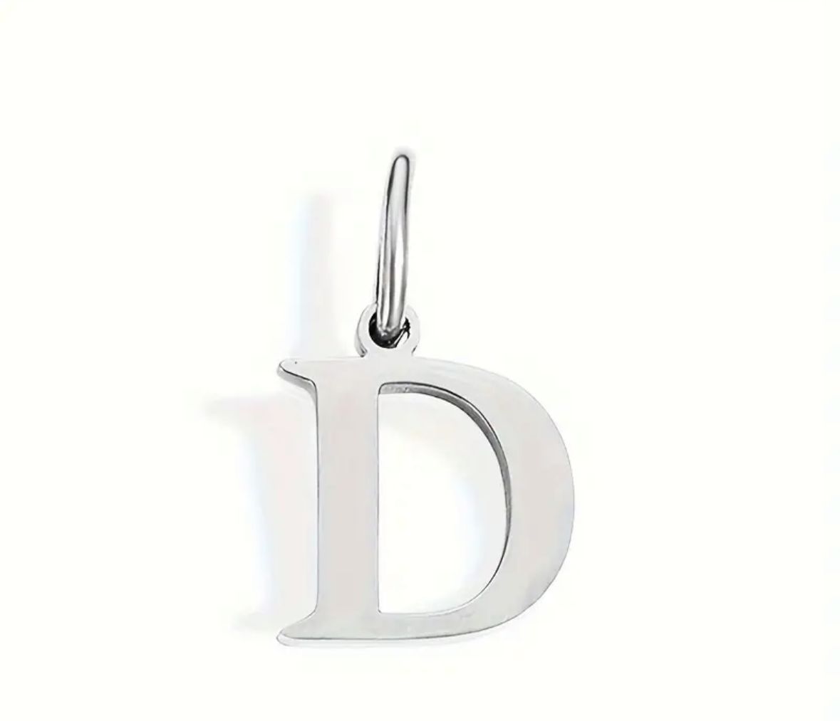 Personalized Initial Necklace - Elegant Letter Pendant in Silver