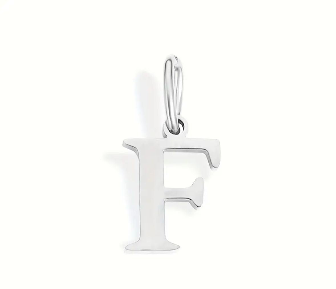 Personalized Initial Necklace - Elegant Letter Pendant in Silver