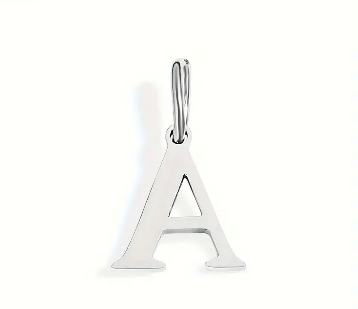 Personalized Initial Necklace - Elegant Letter Pendant in Silver