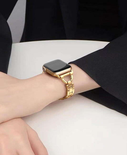 Elegant stainless steel band for apple watch